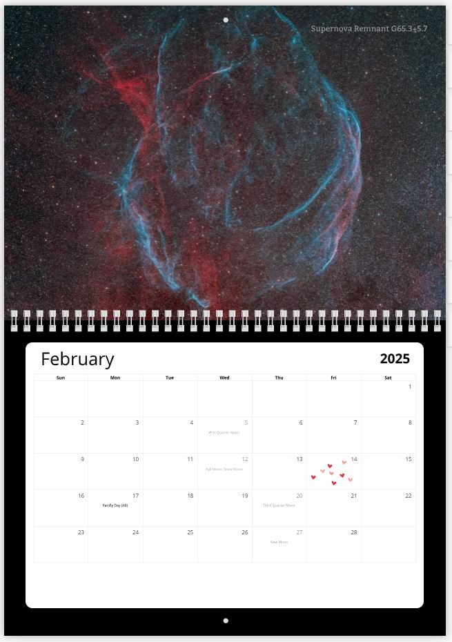 2025 Astronomy Calendar