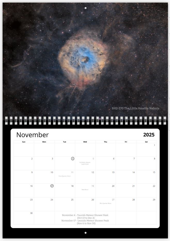 2025 Astronomy Calendar