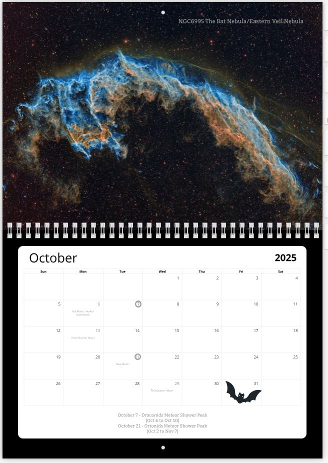 2025 Astronomy Calendar