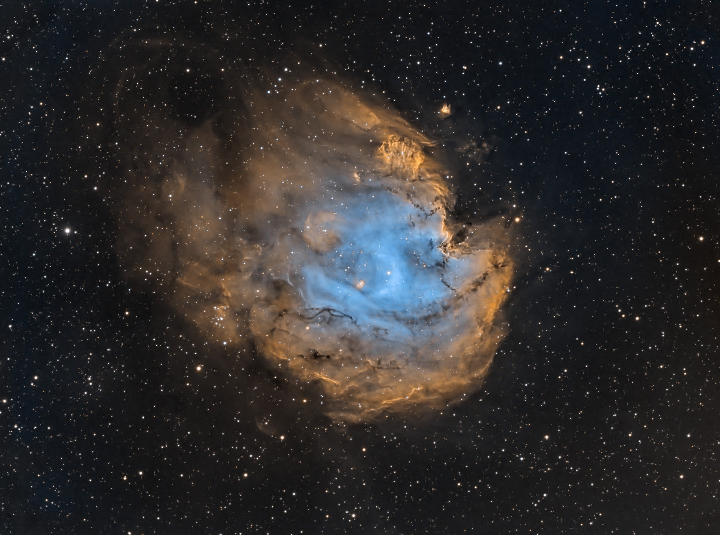 Greeting Cards Single card - The Monkey Head Nebula