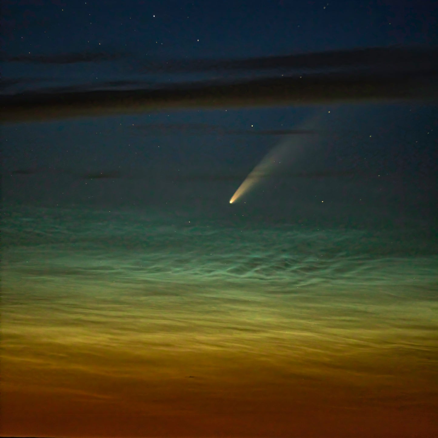 Scarf - Comet Neowise & Noctilucent Clouds